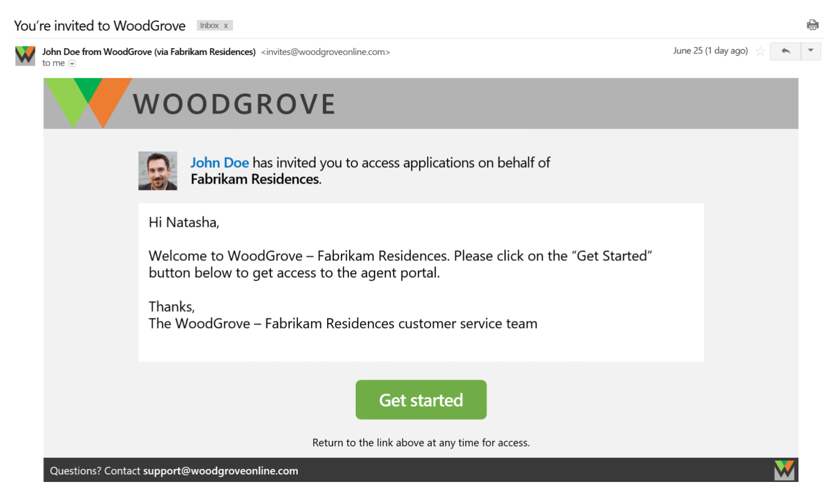 screenshot of Azure Active Directory External Identities
